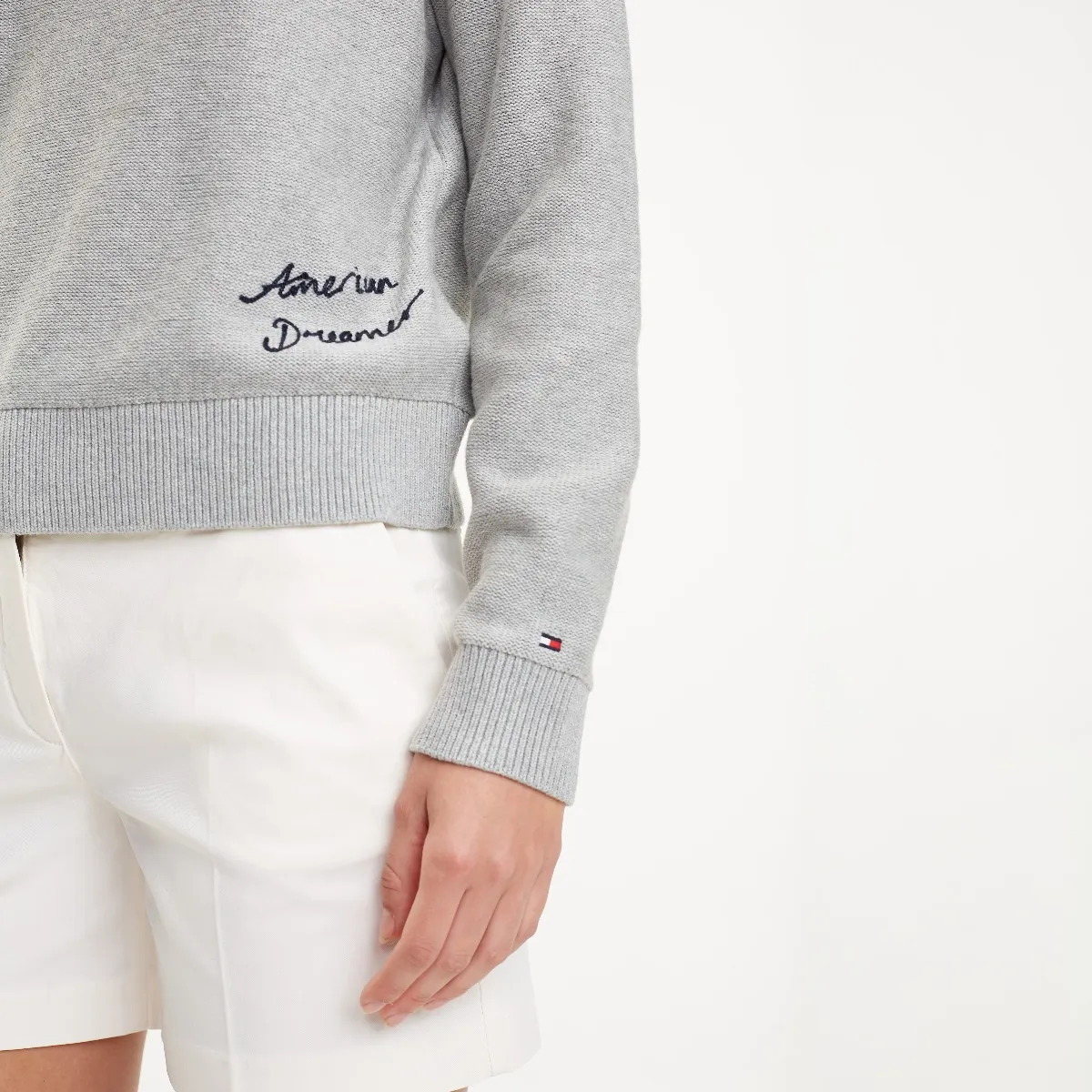 Grey Raphaelle Crew Neck Sweater | Sweatshirts & Hoodies | Tommy Hilfiger