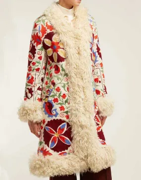 Hannah Floral Embroidered Coat - Winter Collection 2020