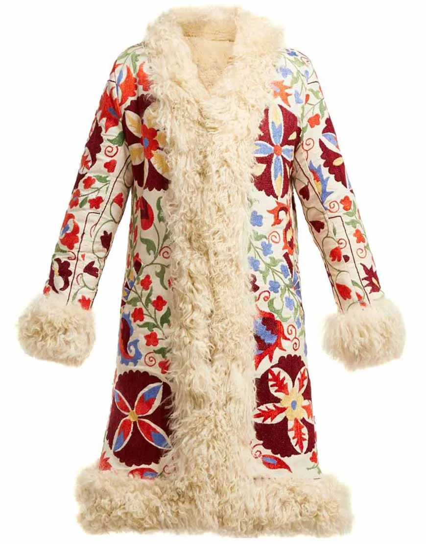 Hannah Floral Embroidered Coat - Winter Collection 2020