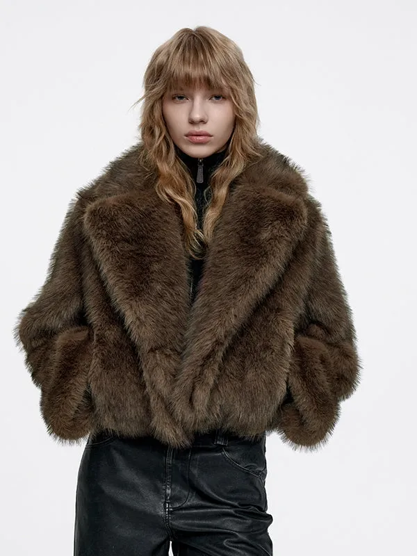 High-End Luxury Volume-Fur Occasion Dress-Coat Fur-Jacket