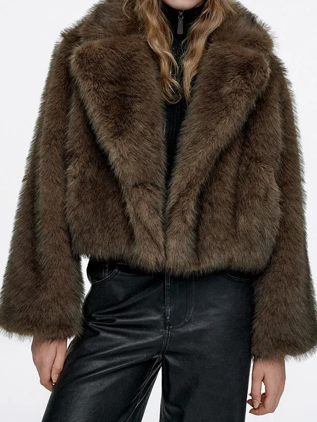 High-End Luxury Volume-Fur Occasion Dress-Coat Fur-Jacket