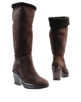 Hogan Women Boots Dark brown 3 UK