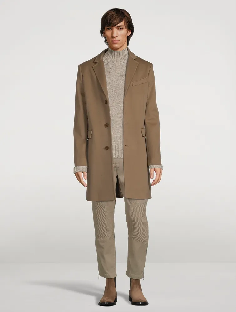 Holt Renfrew Wool Three-Button Coat