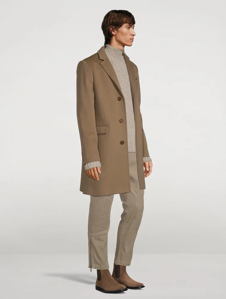 Holt Renfrew Wool Three-Button Coat