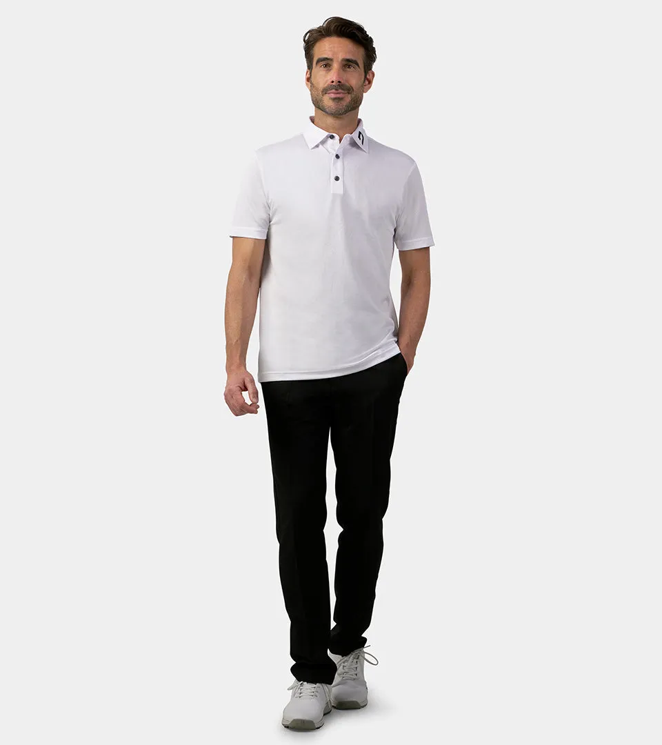 HONEYCOMB POLO - WHITE