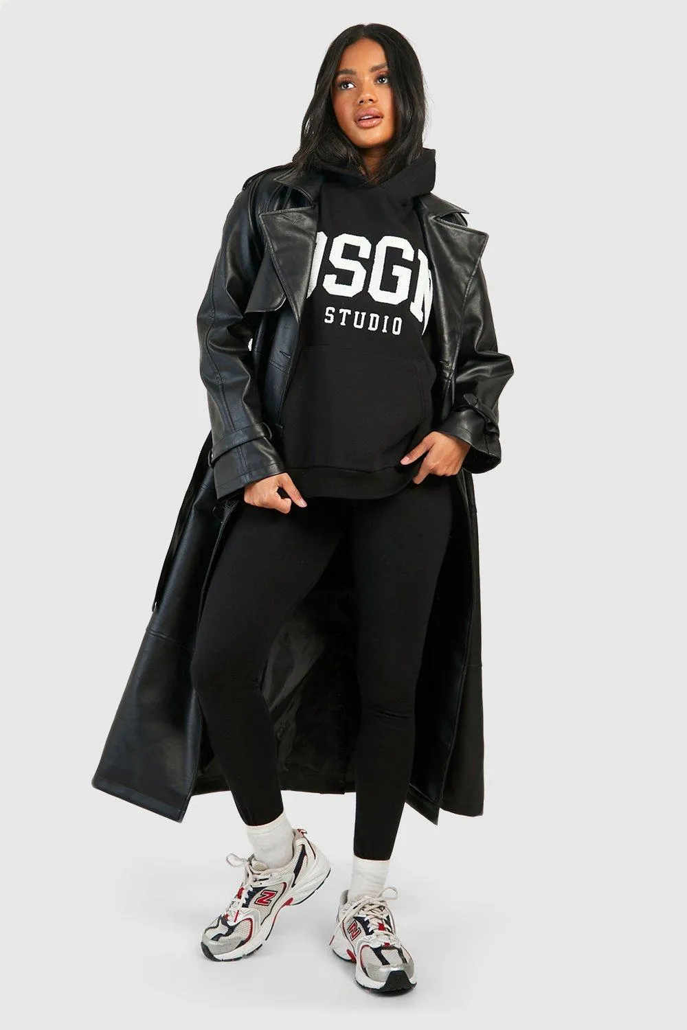 Hoodies & Sweatshirts | Dsgn Studio Towelling Applique Oversized Hoodie | boohoo