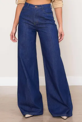 Indigo Wide Leg Jeans