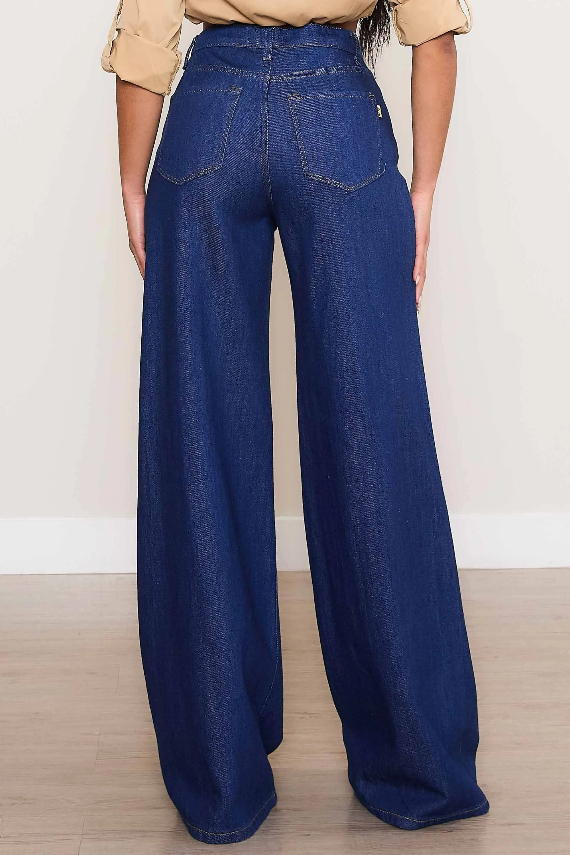 Indigo Wide Leg Jeans