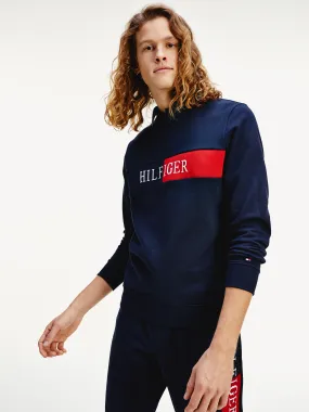 Intarsia Logo Cotton Terry Sweatshirt | Sweatshirts & Hoodies | Tommy Hilfiger