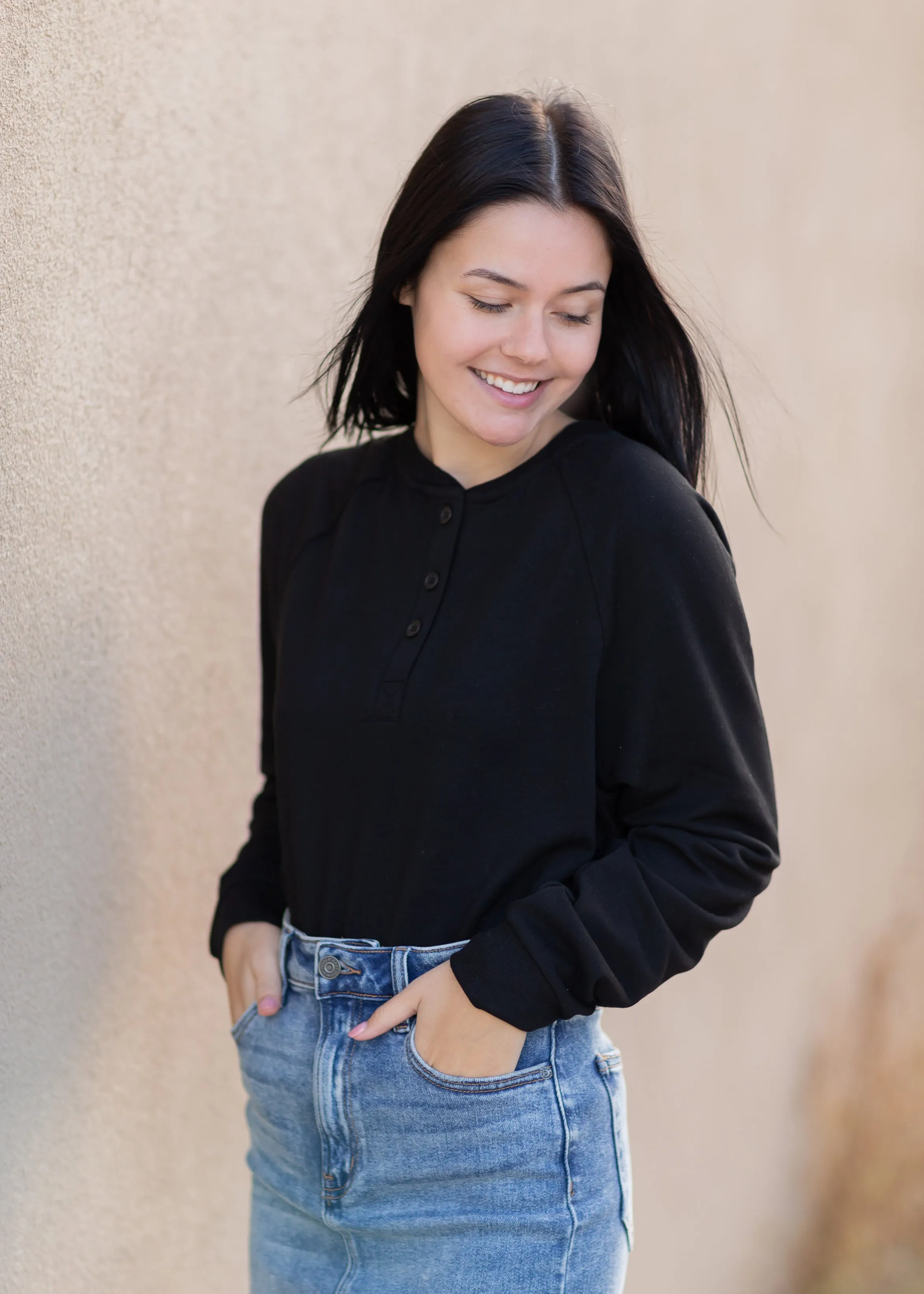 Jacey Half Button Up Sweater - FINAL SALE