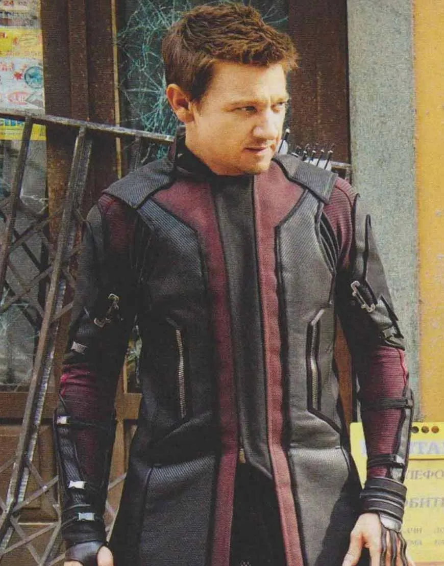 Jeremy Renner Avengers Age of Ultron Hawkeye Coat - UJackets