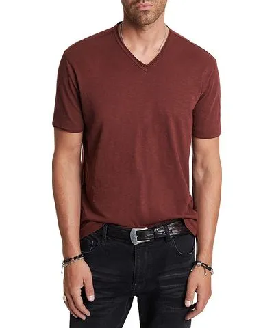 John Varvatos Miles Slub V Neck Tee