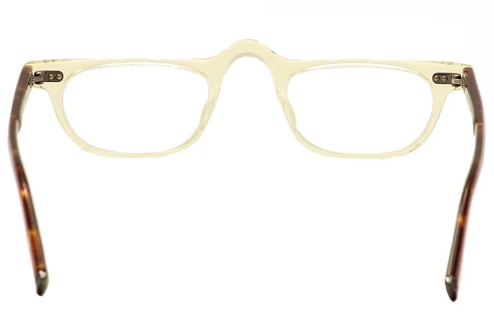 John Varvatos V804 Reading Glasses Men's Yellow Crystal Full Rim +1.00