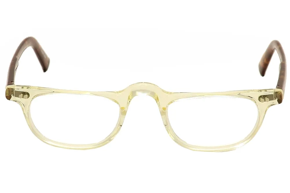 John Varvatos V804 Reading Glasses Men's Yellow Crystal Full Rim +1.00