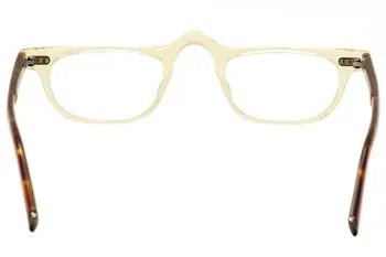 John Varvatos V804 Reading Glasses Men's Yellow Crystal Full Rim +2.00