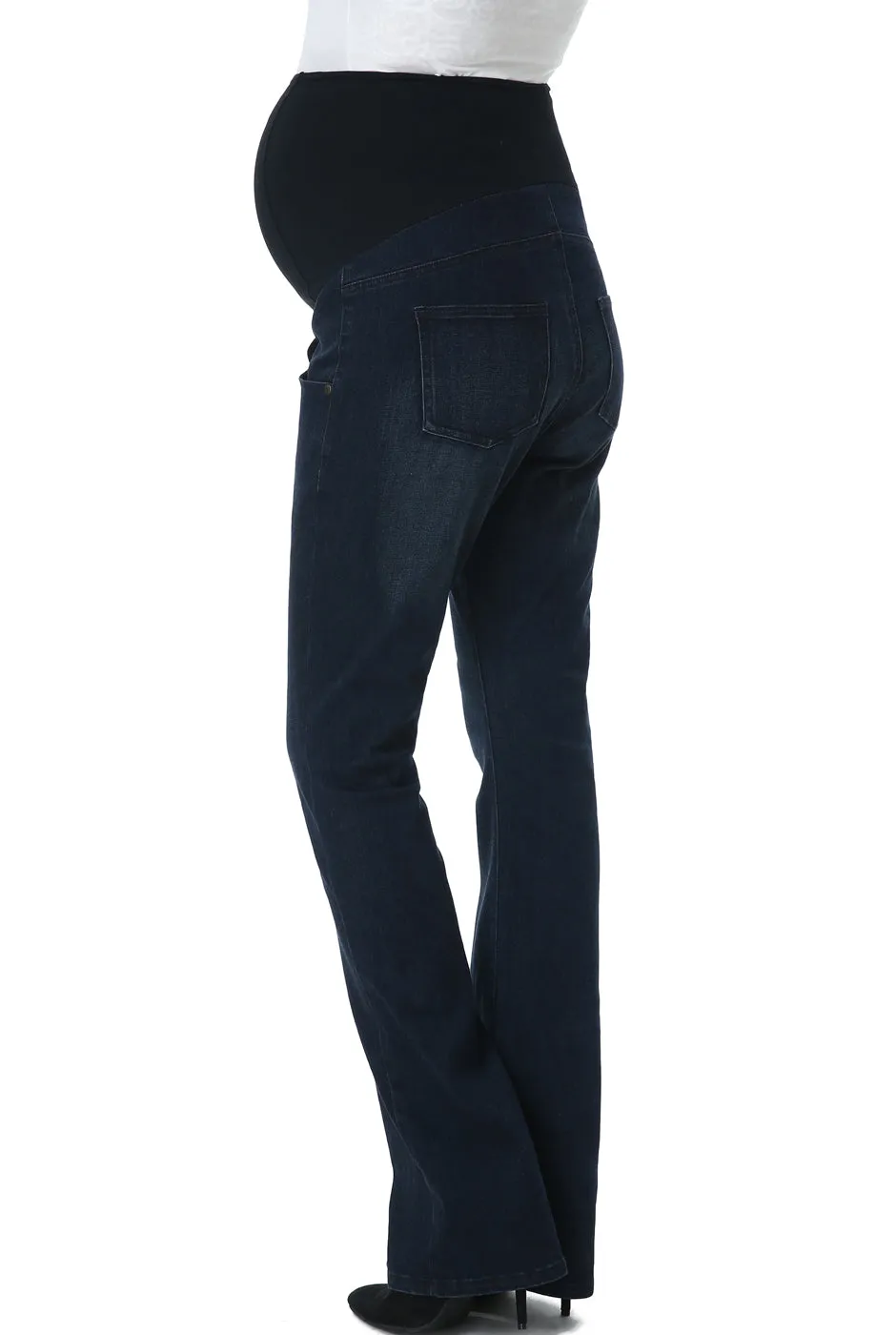 Kimi + Kai Maternity Dixie Flare Leg Denim Jeans