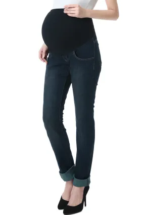 Kimi + Kai Maternity Frankie Straight Leg Denim Jeans