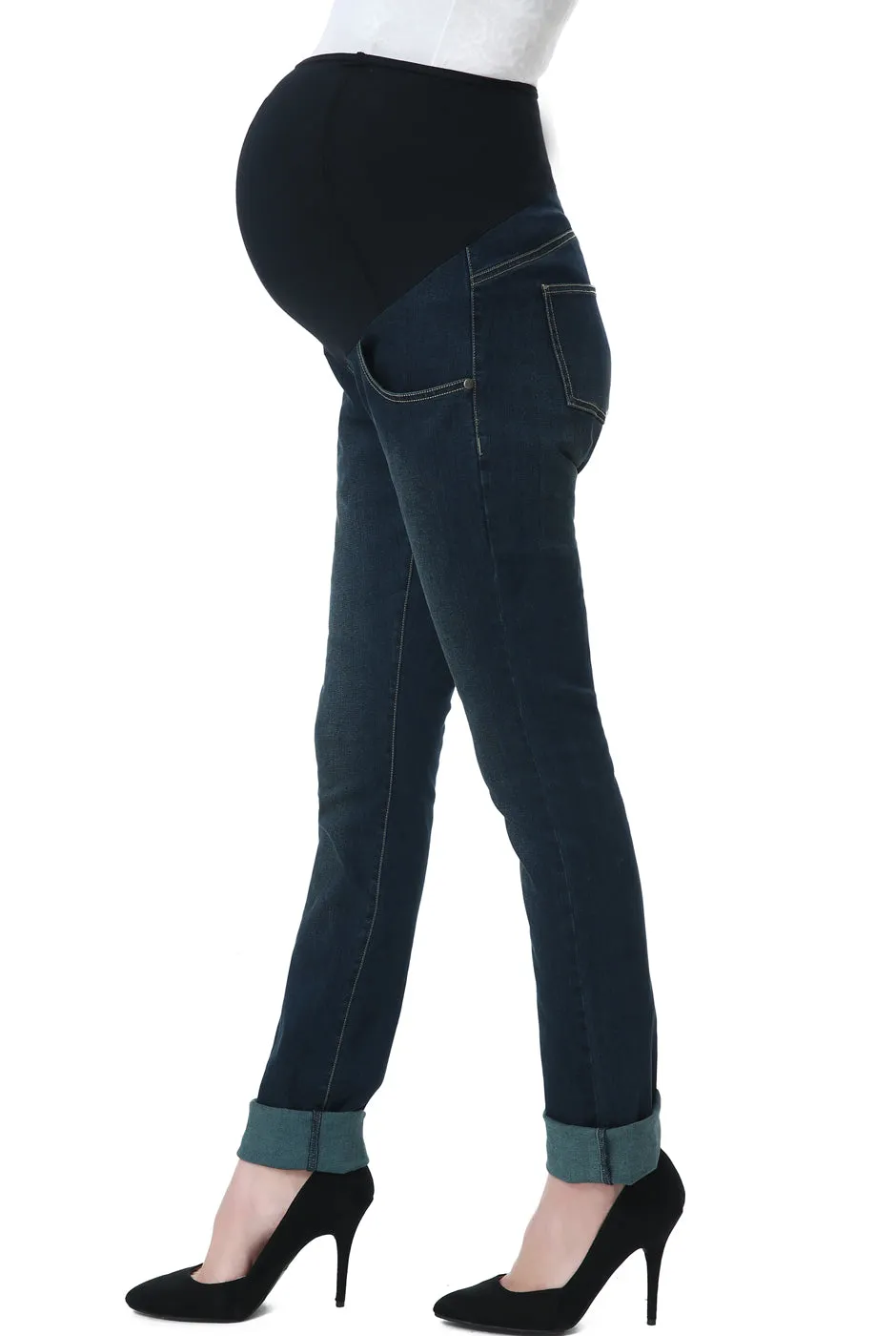 Kimi + Kai Maternity Frankie Straight Leg Denim Jeans