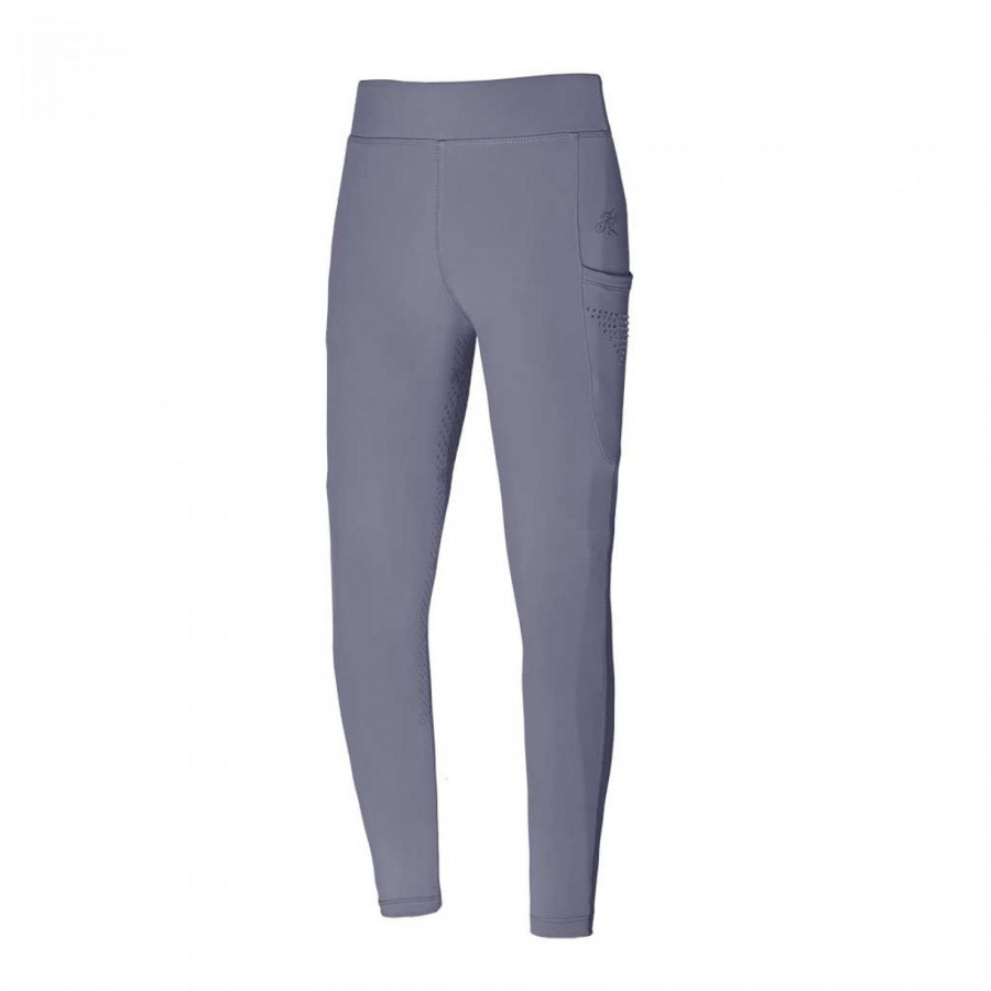 Kingsland Kemmie girls full grip riding tights Grey sleet