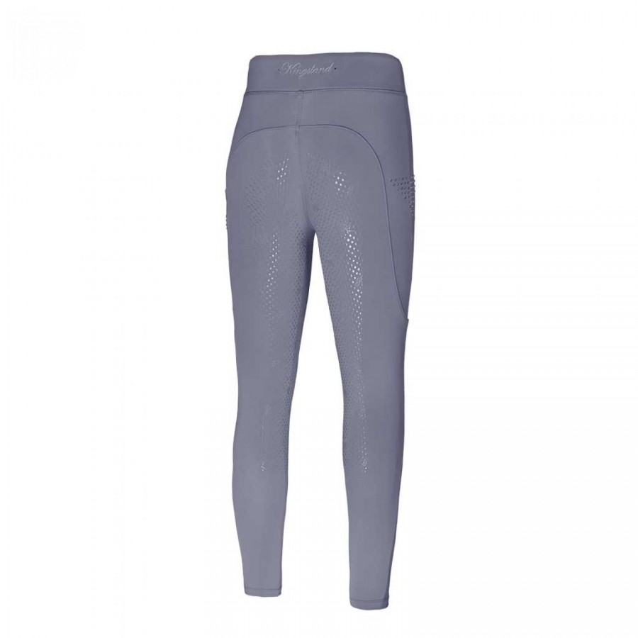 Kingsland Kemmie girls full grip riding tights Grey sleet