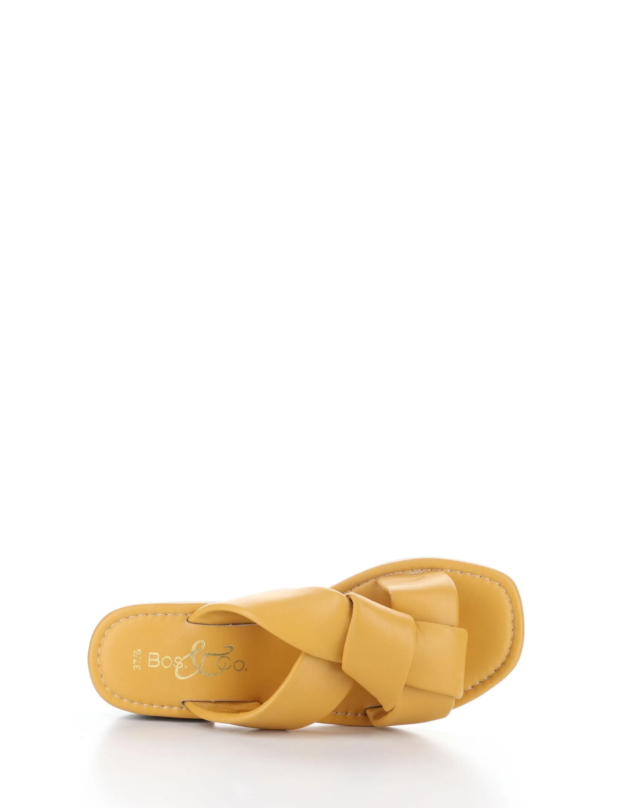 KNICK MUSTARD Round Toe Sandals