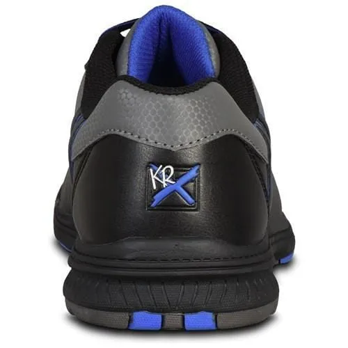 KR Strikeforce Mens Raptor Left Hand Bowling Shoes Black/Royal