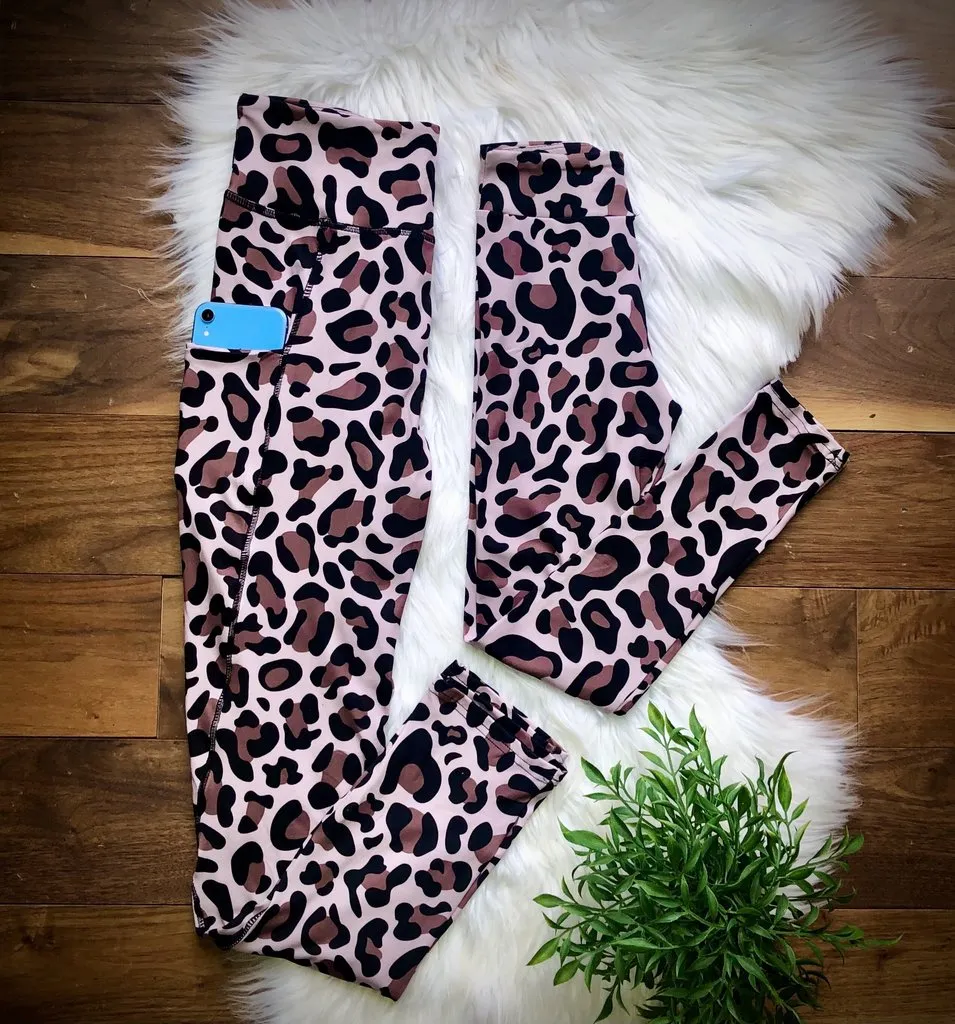 Leopard Pocket Mommy & Me Leggings