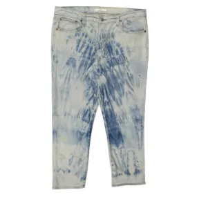 Levi's Blue Boyfriend Copain Bleached Jeans