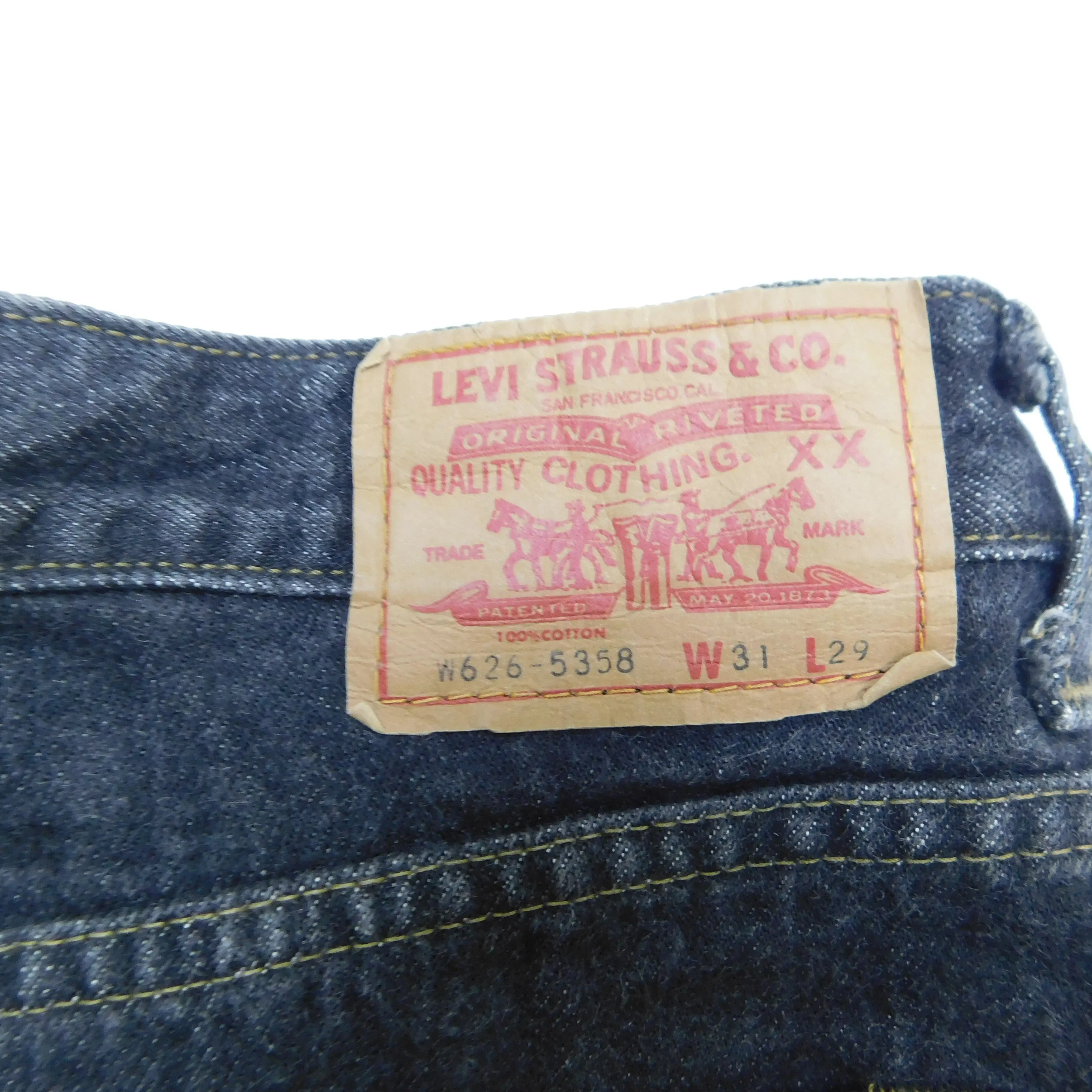 Levi's W626 Black Straight Jeans