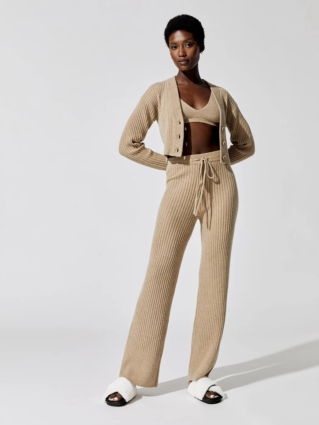 Luna Sweater Pant - Oatmeal