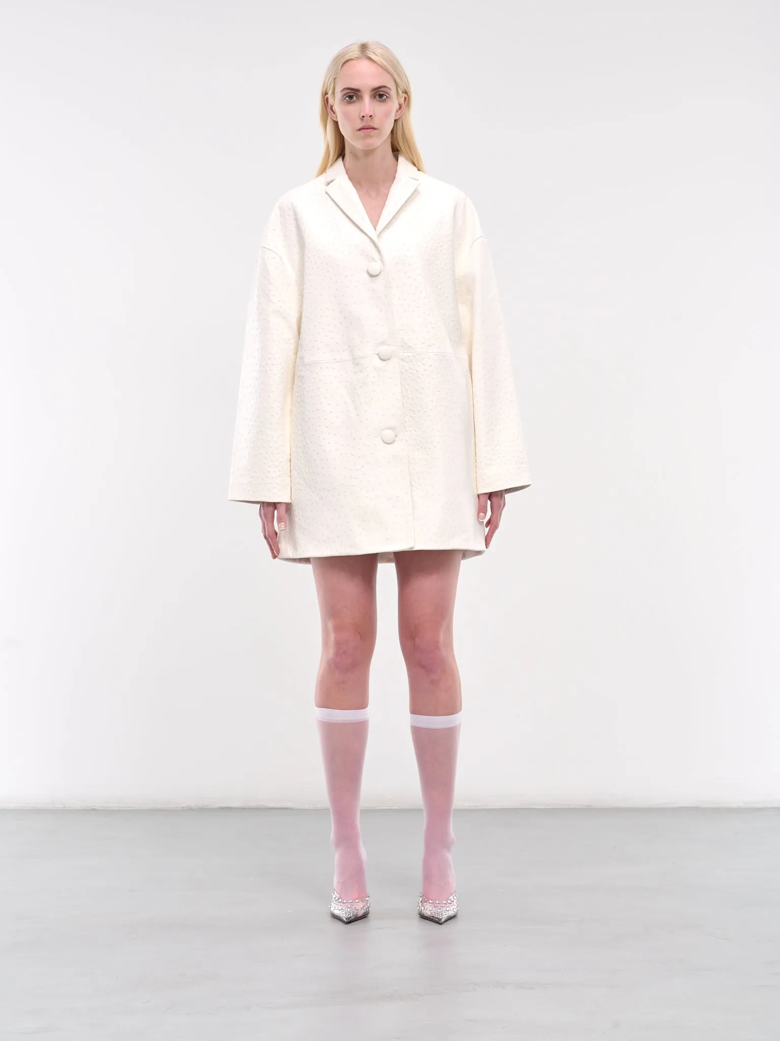 Mauranne Leather Coat (MAURANNE-LEATHER-WHITE)