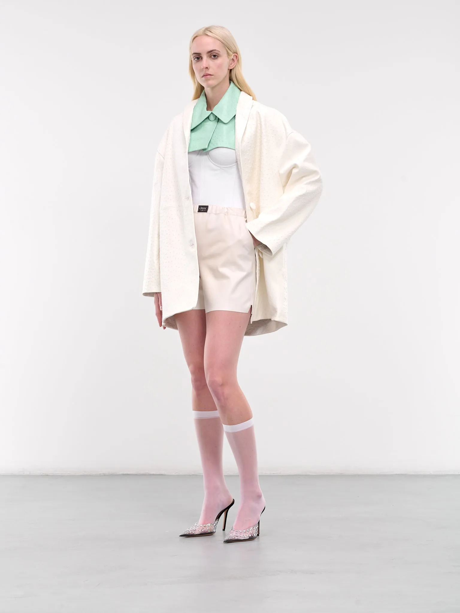 Mauranne Leather Coat (MAURANNE-LEATHER-WHITE)