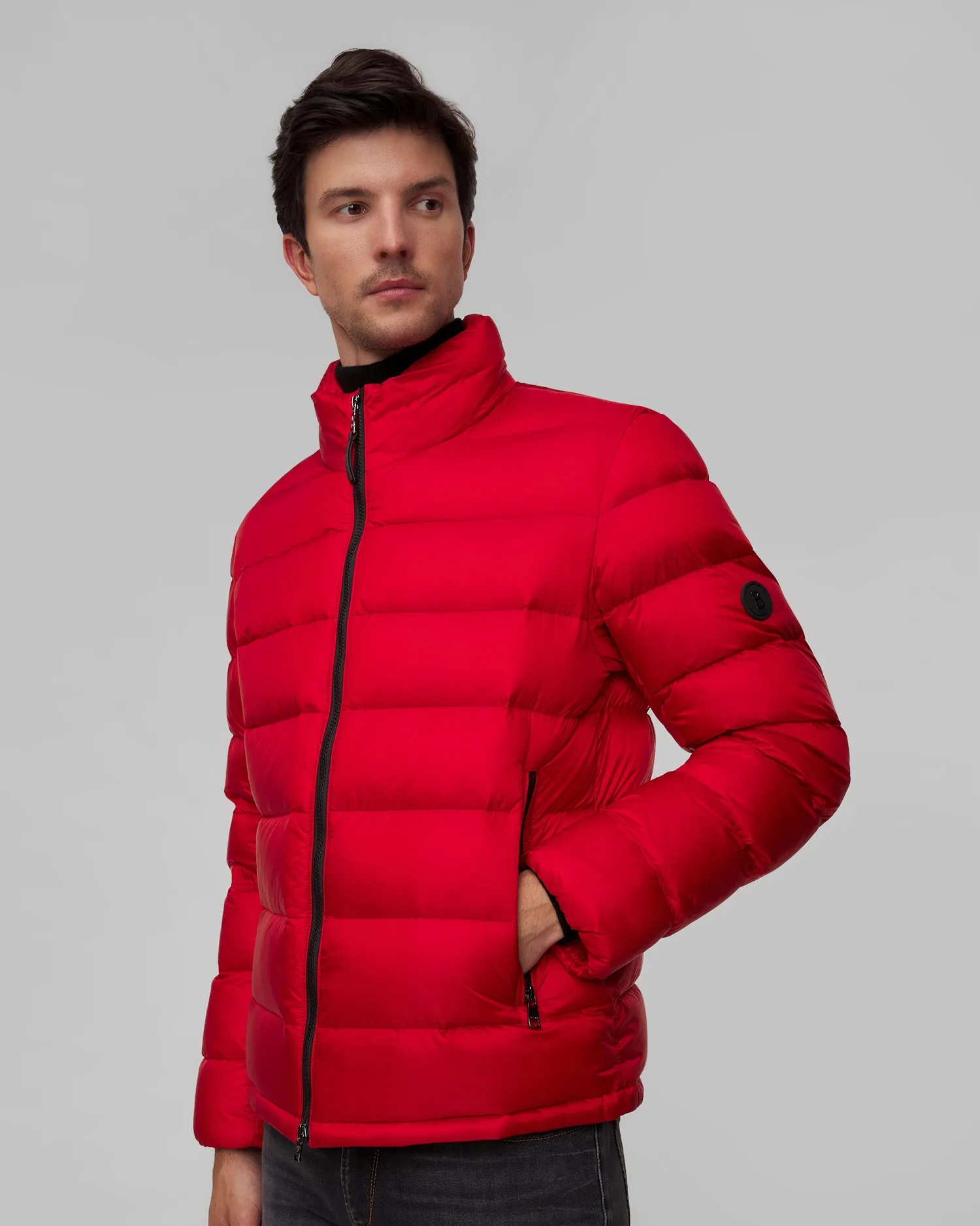 Men's red down jacket BOGNER Hugh-D 38166855-548