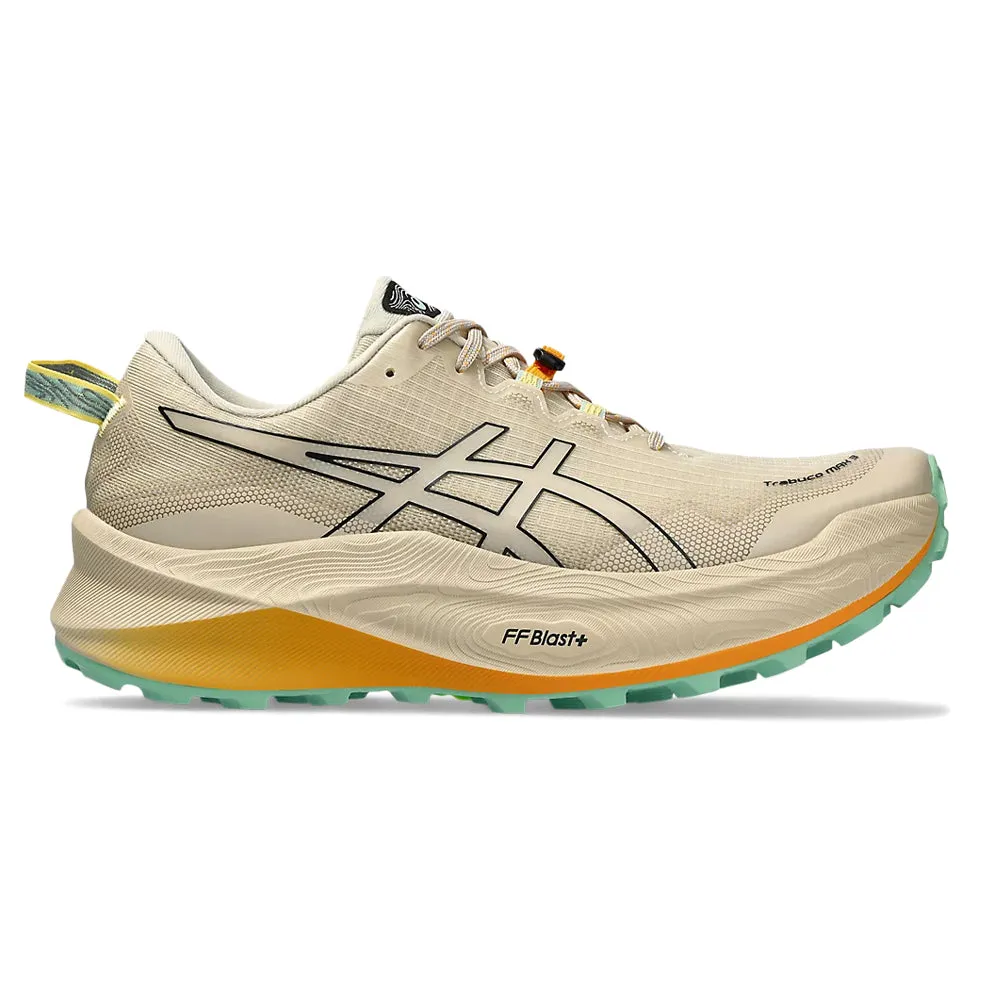 Men's Asics Trabuco Max 3, Feather Grey/Black, 11.5 D Medium