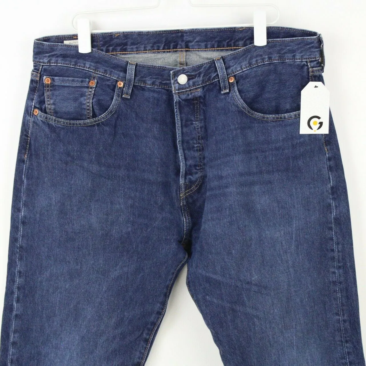 Mens LEVIS 501 ST Jeans Mid Blue | W40 L34