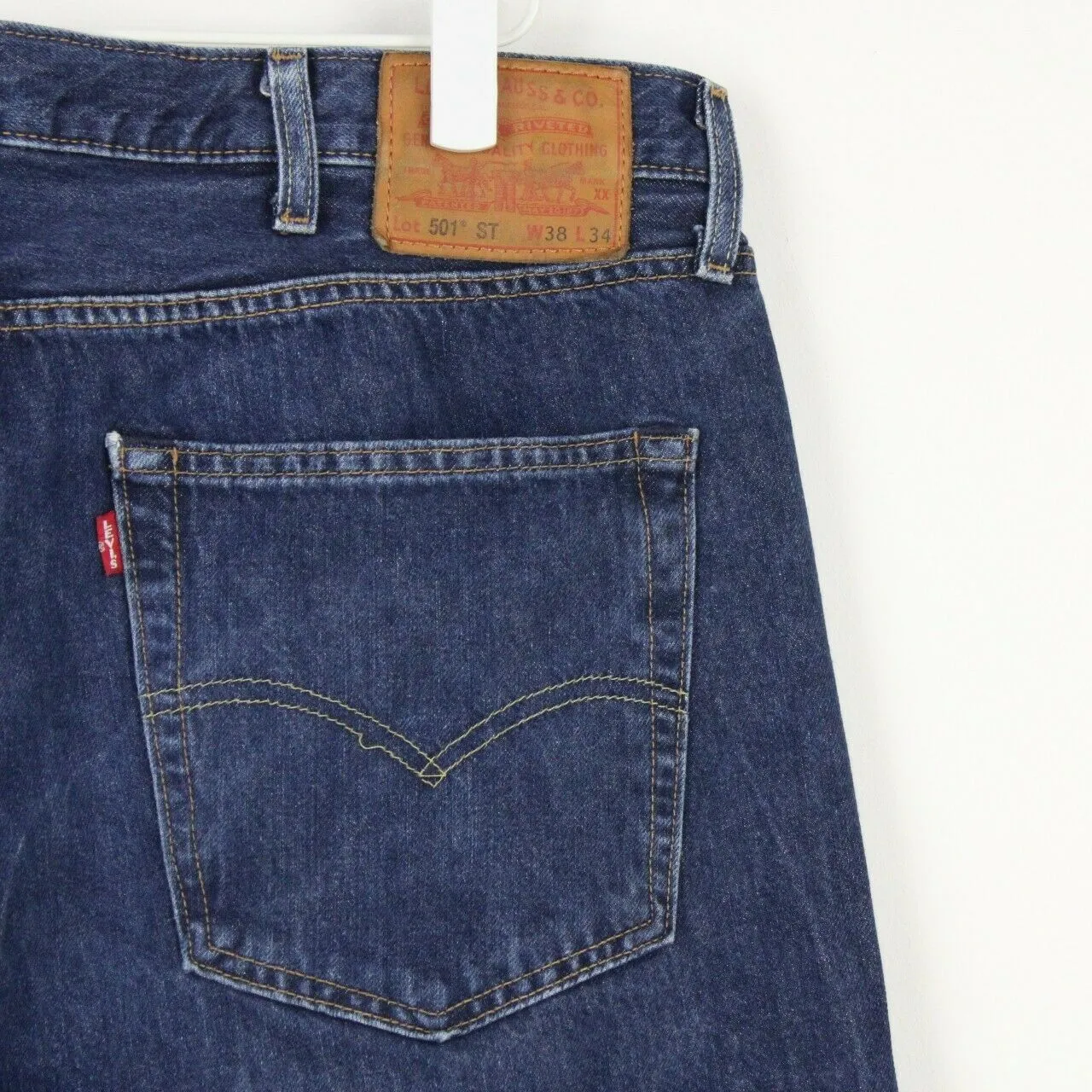 Mens LEVIS 501 ST Jeans Mid Blue | W40 L34