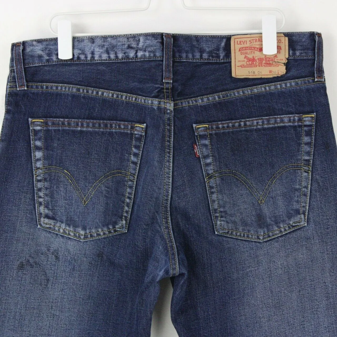 Mens LEVIS 518 Jeans Dark Blue | W38 L33