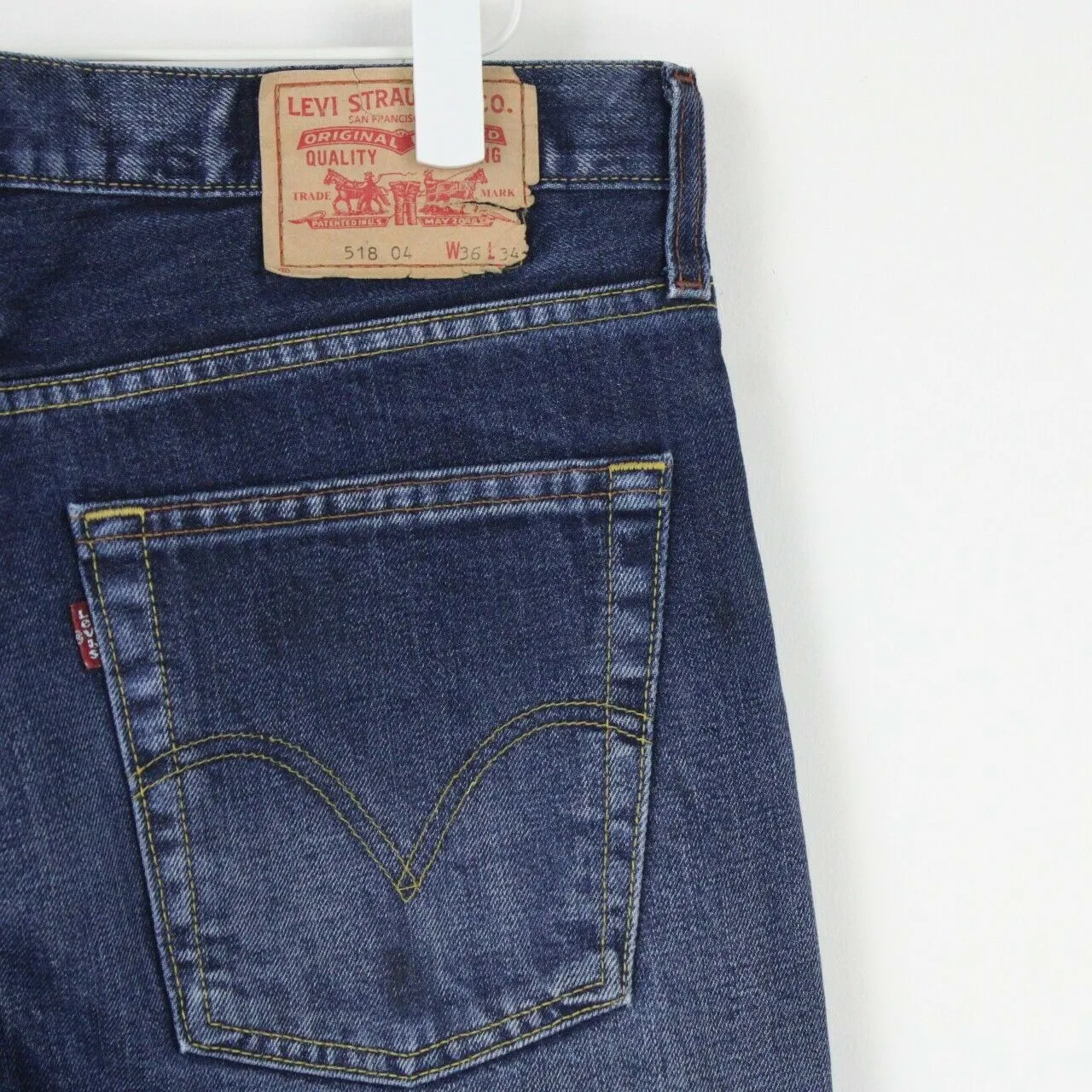 Mens LEVIS 518 Jeans Dark Blue | W38 L33