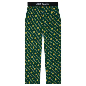 Moncler Genius x Palm Angels Logo Print Trousers - Dark Green