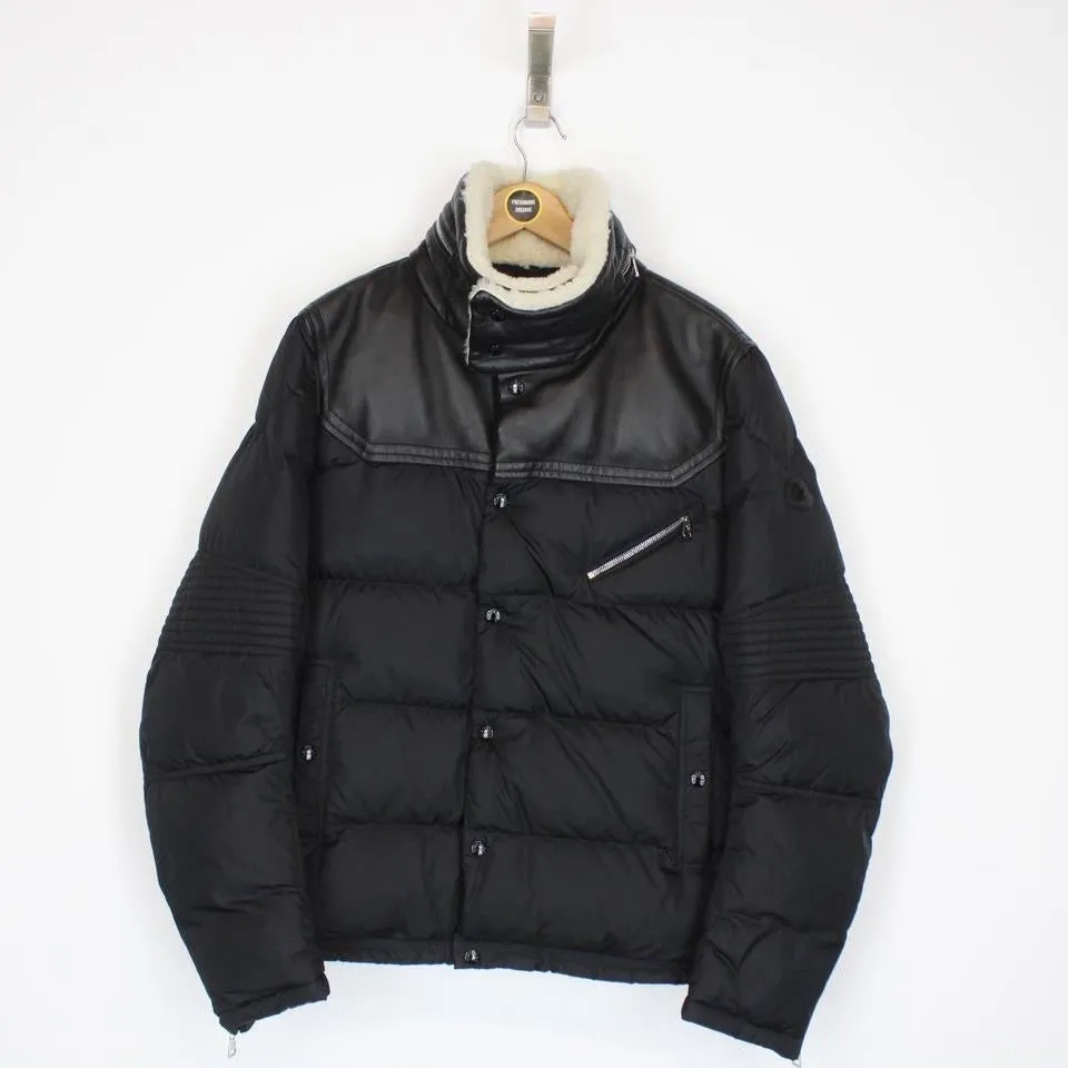 Moncler Leo Biker Down Jacket Large