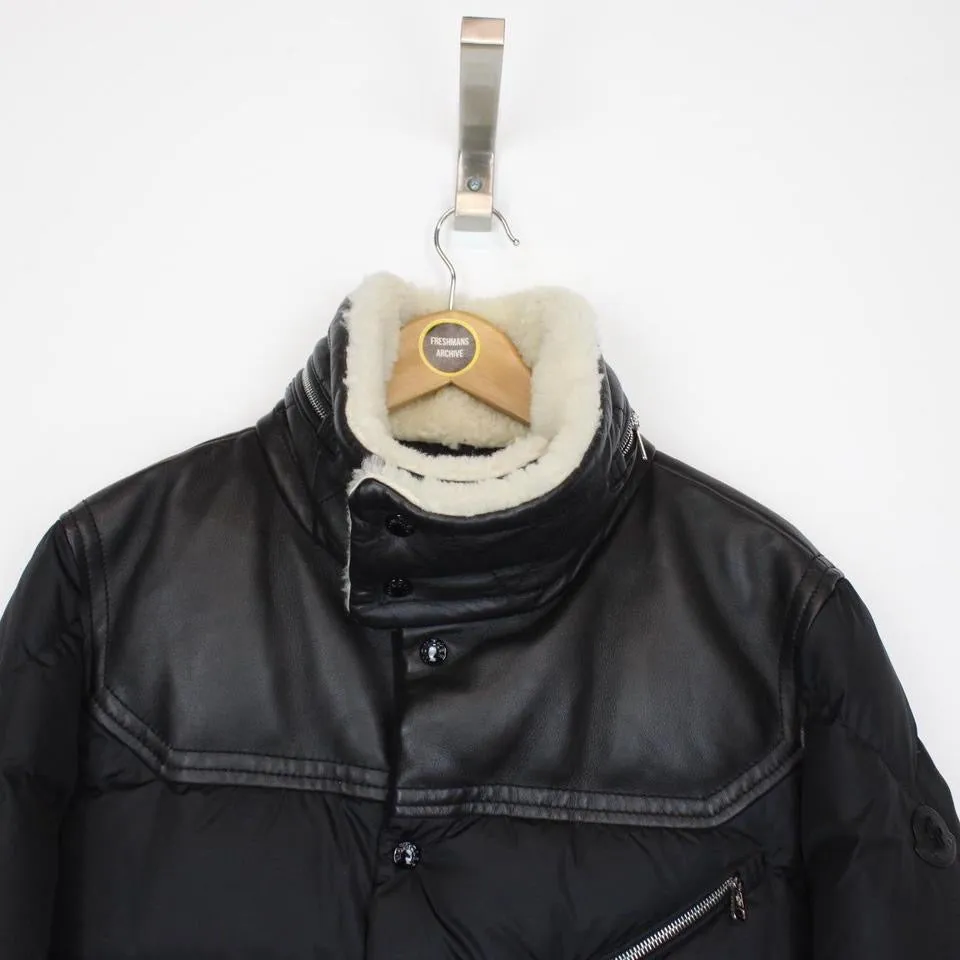 Moncler Leo Biker Down Jacket Large