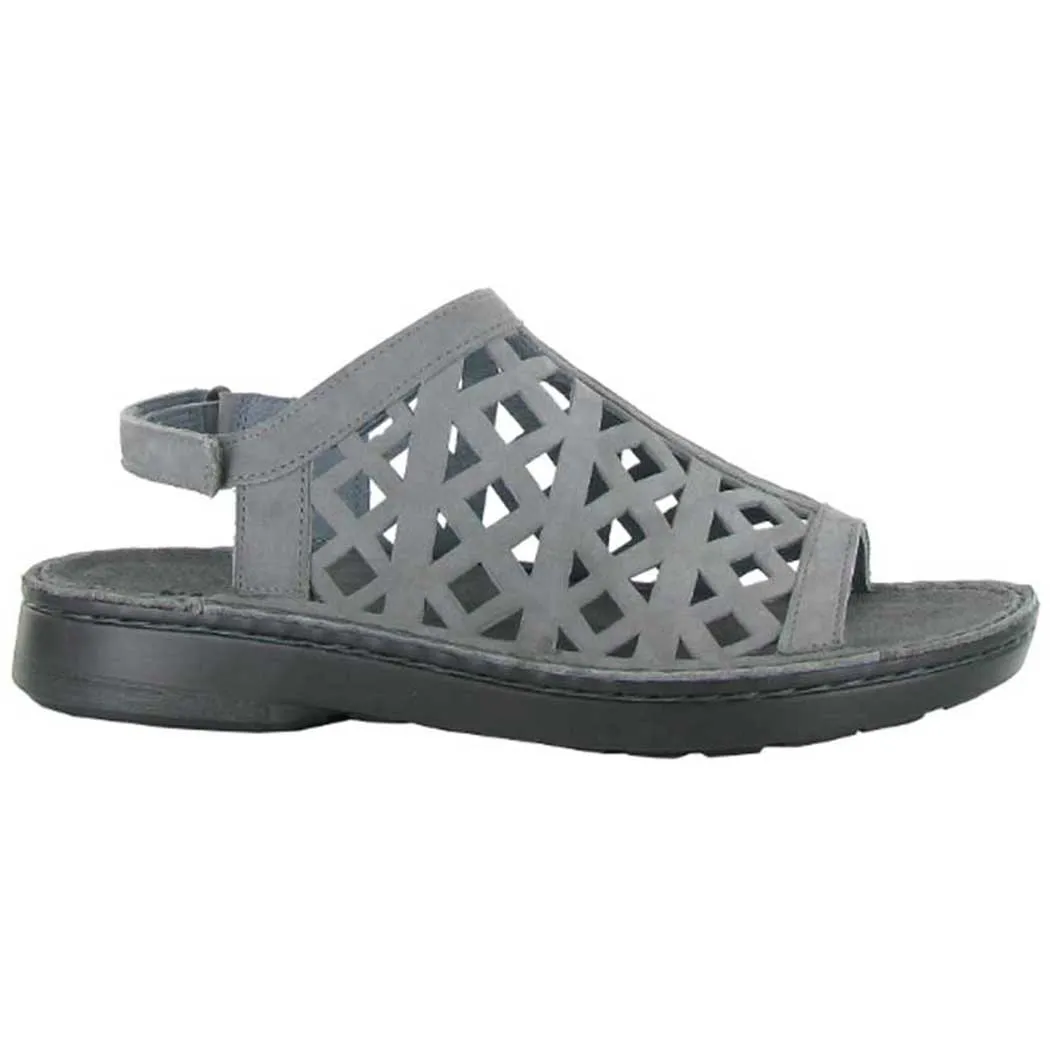 Naot Amadora Smoke Gray Nubuck Sandal (Women's)