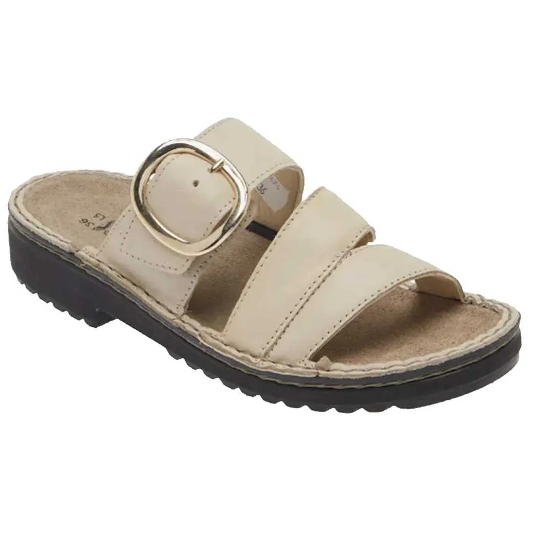 Naot Frey Slide Sandal Soft Ivory (Women's)