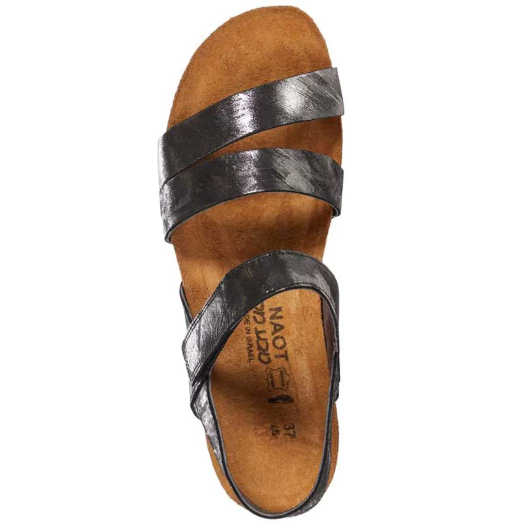 Naot Kayla Sandal Metallic Onyx Leather (Women's)