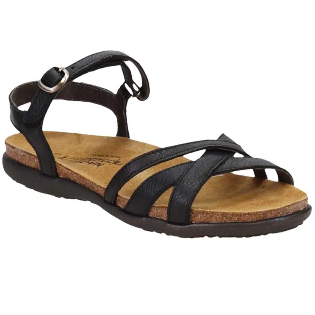 Naot Patricia Sandal Soft Black Leather (Women's)