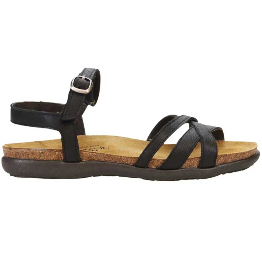 Naot Patricia Sandal Soft Black Leather (Women's)