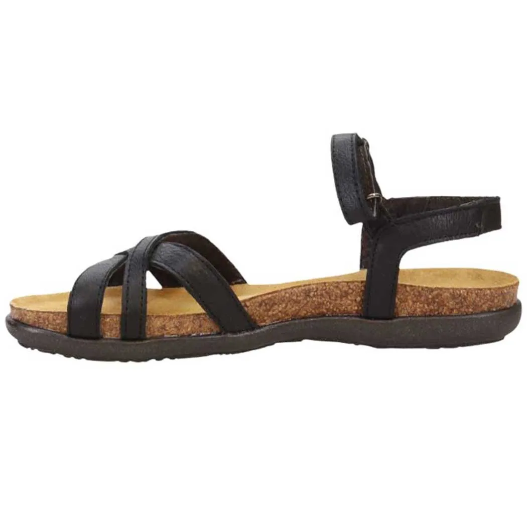 Naot Patricia Sandal Soft Black Leather (Women's)