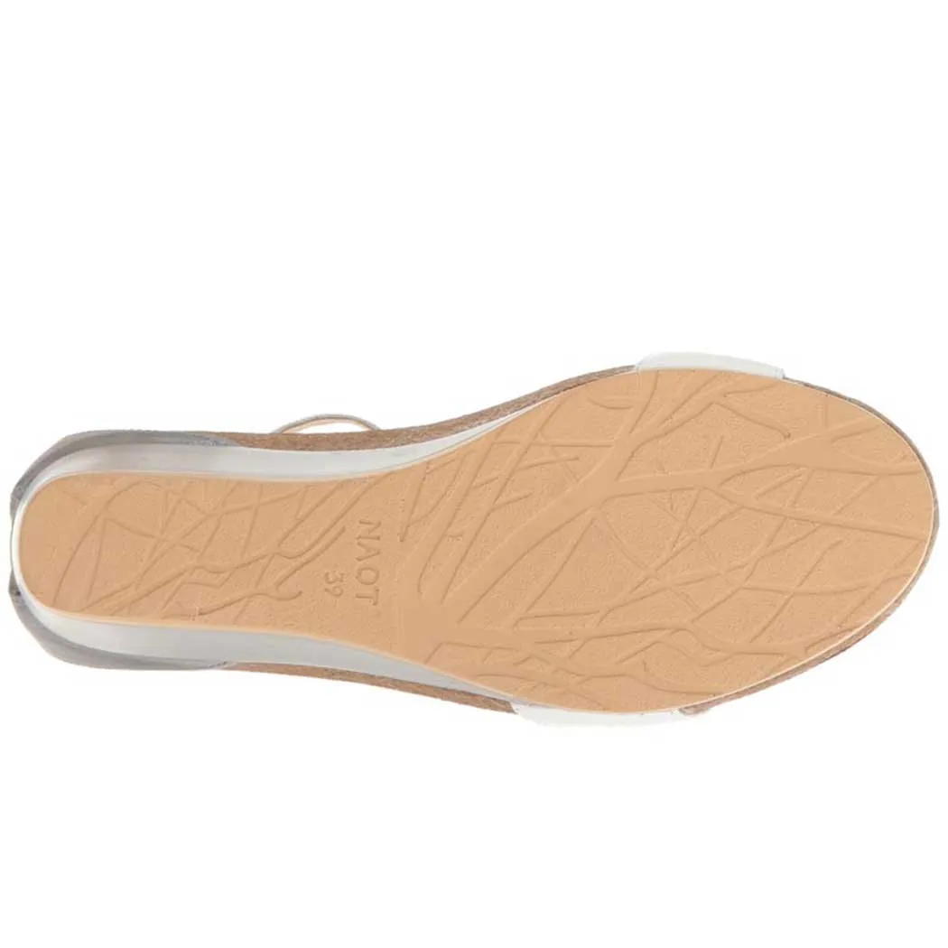 Naot Pixie Sandal Cork Leather/ Soft Ivory Leather/ Radiant Gold Leather (Women's)