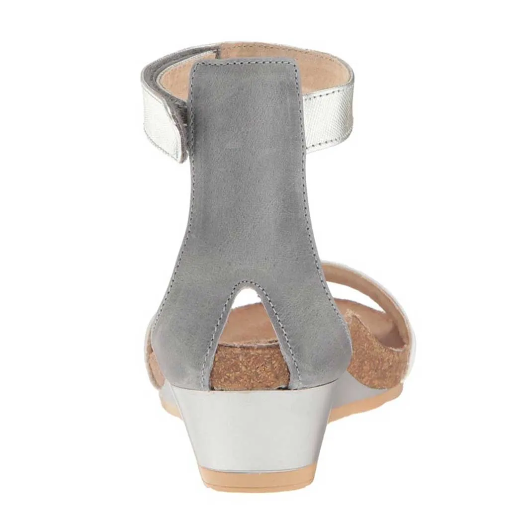 Naot Pixie Sandal Cork Leather/ Soft Ivory Leather/ Radiant Gold Leather (Women's)