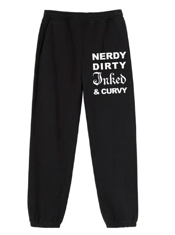 Nerdy Dirty Inked & Curvy Oversized Sweatpants